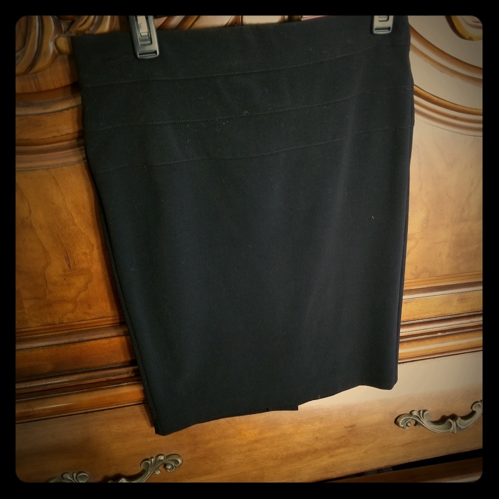 Black pencil skirt